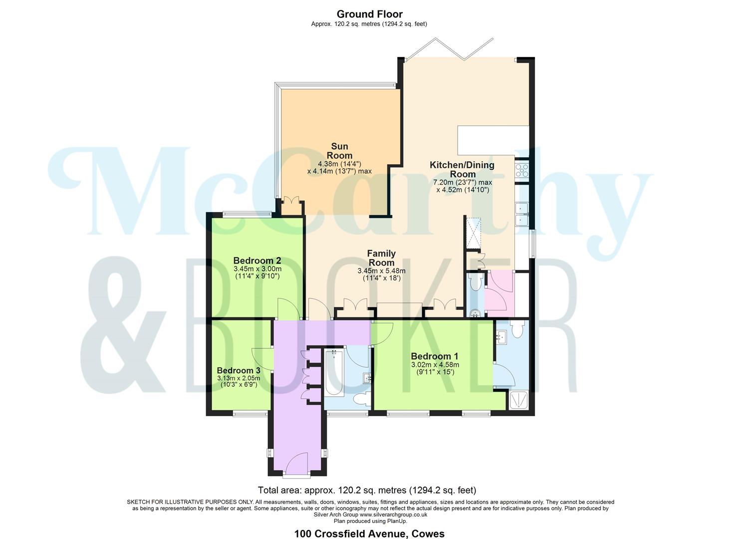 DETACHED BUNGALOW WITH OUTDOOR KITCHEN - Crossfield Avenue, Cowes floorplan